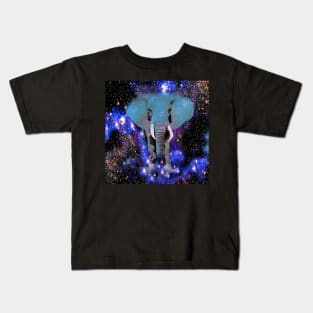 Elephant and Stars Fantasy Kids T-Shirt